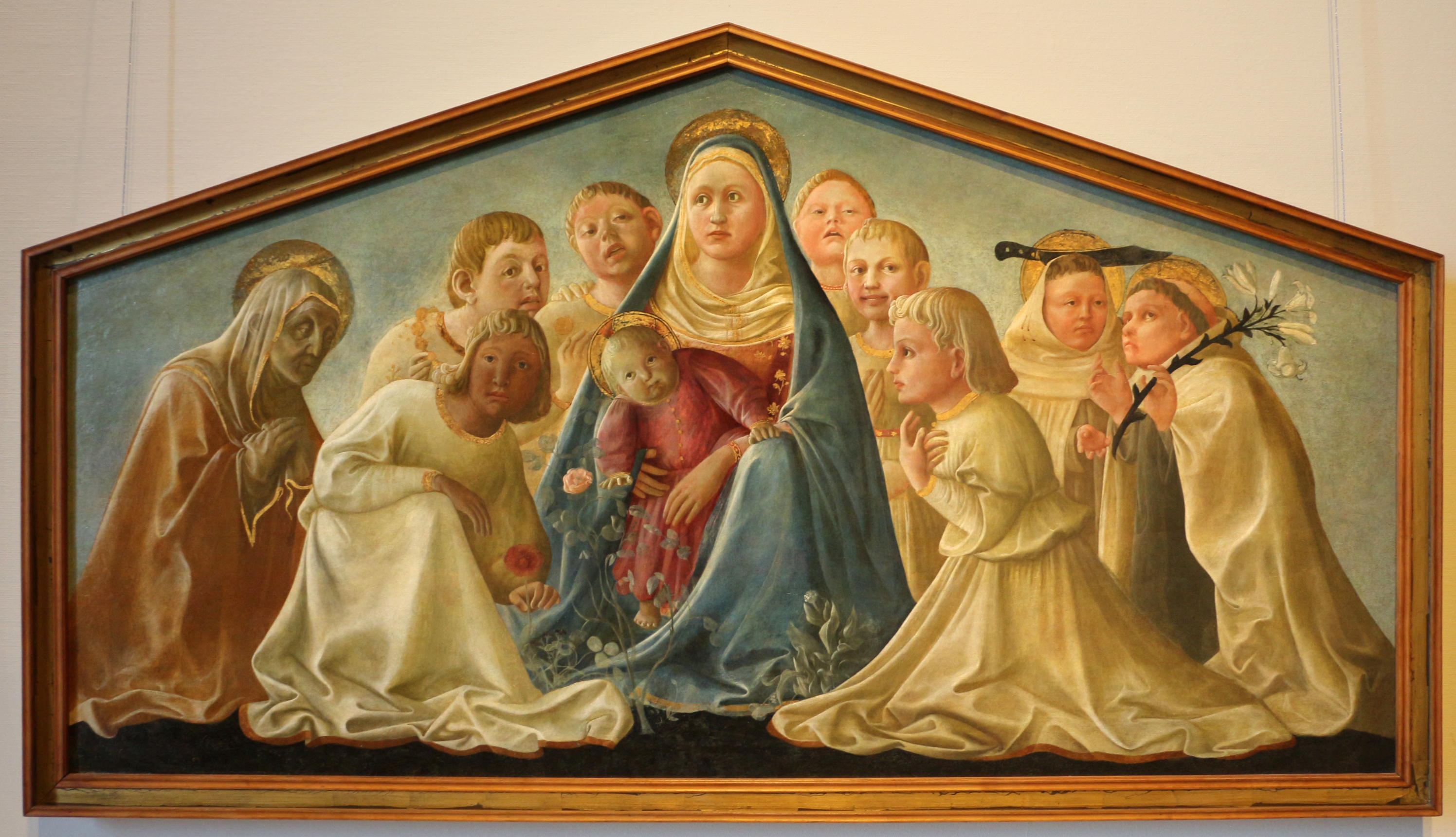 Madonna dell'Umiltà con angeli e santi carmelitani